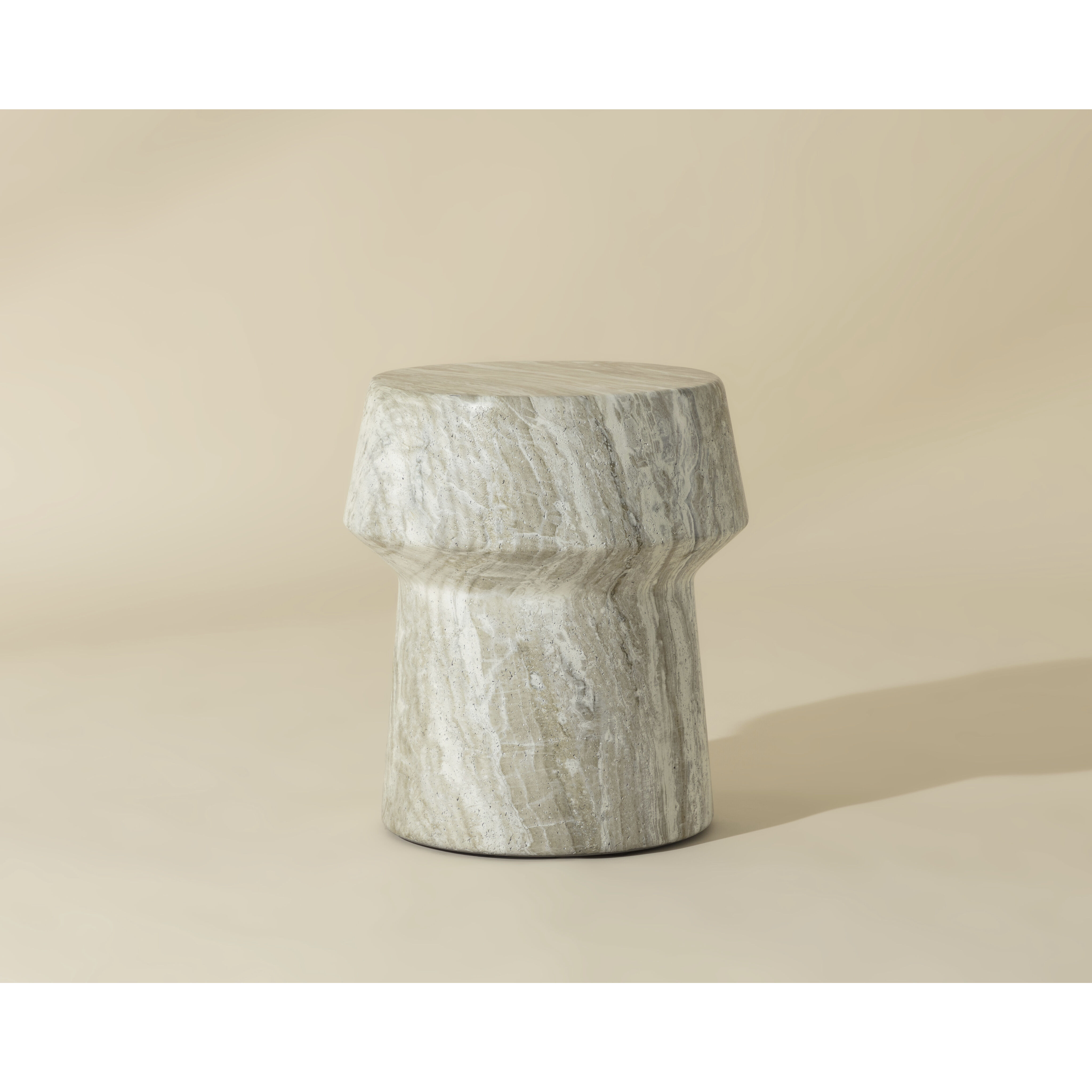 Brie 19.5 X 18.5 inch Grey Outdoor End Table